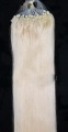 MICRO RING INDIAN REMY 100 pramenů SV. BLOND #613, 100g, 55cm, lidské vlasy k prodloužení