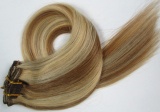 CLIP IN 7pásů BLOND MELÍR #12/613, 75g, 50cm,100% lidské vlasy PERFEKTVLASY