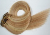 CLIP IN 7pásů BLOND MELÍR #12/613, 70g, 40cm, 100% lidské vlasy k prodloužení PERFEKTVLASY