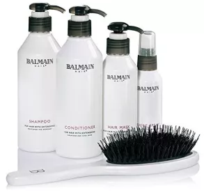 Balmain Aftercare Set pečující sada-šampón,kondicionér,maska,arganový elixír+kartáč