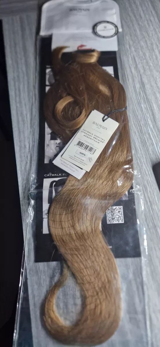 Balmain Catwalk Ponytail culík 55 cm,rovný 100% Memory hair