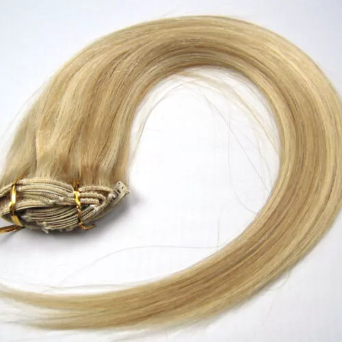 CLIP IN 7pásů BLOND MELÍR #18/613, 75g, 50cm,100% lidské vlasy PERFEKTVLASY