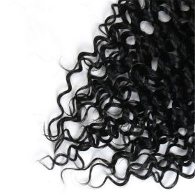 CLIP IN 7pásů ČERNÁ kudrnaté #01, 70g, 45cm, 100% lidské vlasy k prodloužení PERFEKTVLASY
