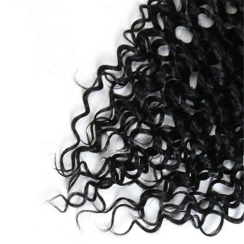 VLASY CLIP IN 7pásů ČERNÁ kudrnaté #01, 70g, 45cm, 100% lidské vlasy PERFEKTVLASY