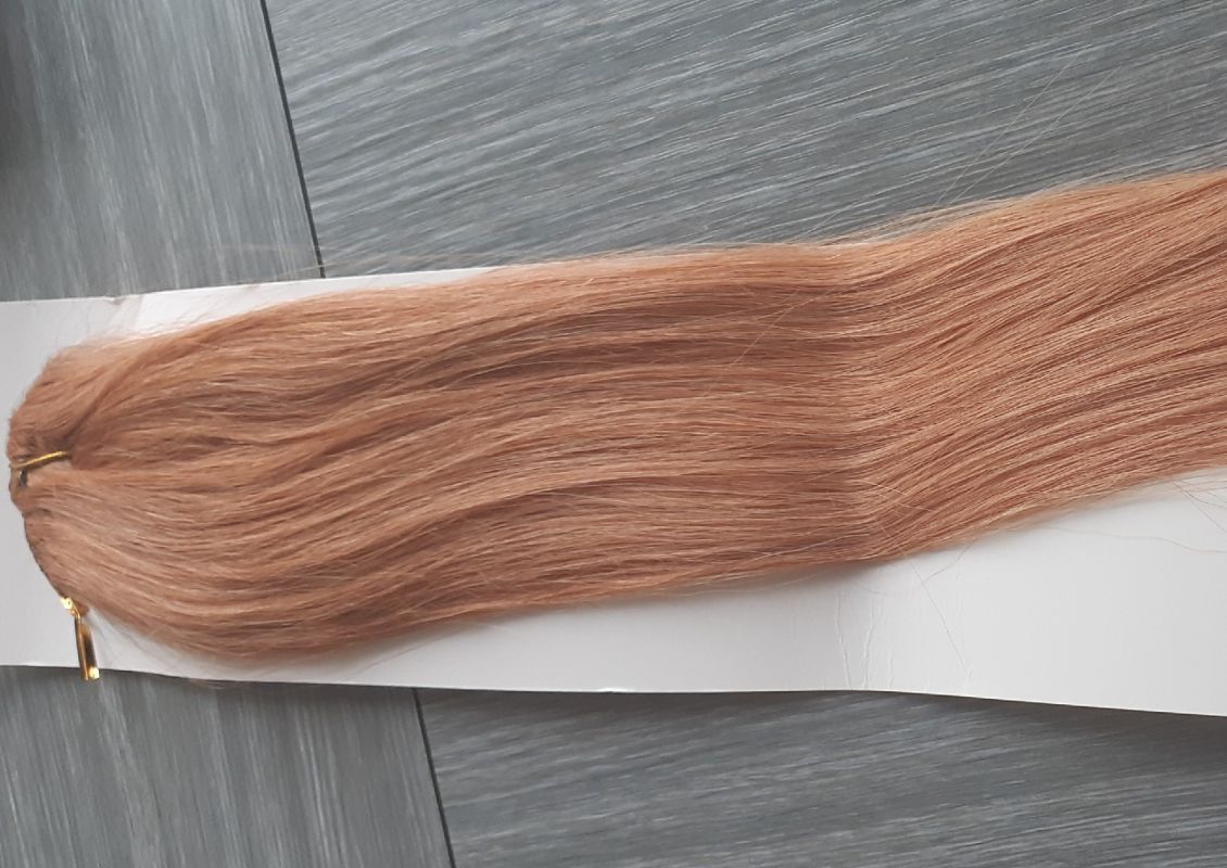 CLIP IN 7pásů SVĚTLÝ KAŠTAN, 80g, 40cm, 100% lidské vlasy PERFEKTVLASY