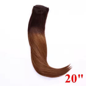 CLIP IN 8 pásů,OMBRE, 50cm,70g, 100% lidské vlasy, varianty: PERFEKTVLASY