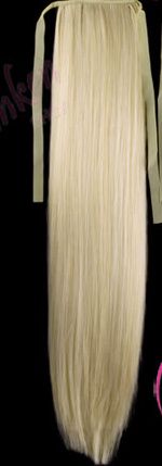 CULÍK --různé barvy, rovný,55-60cm,s omotávkou ze stejných vlasů - blond PERFEKTVLASY