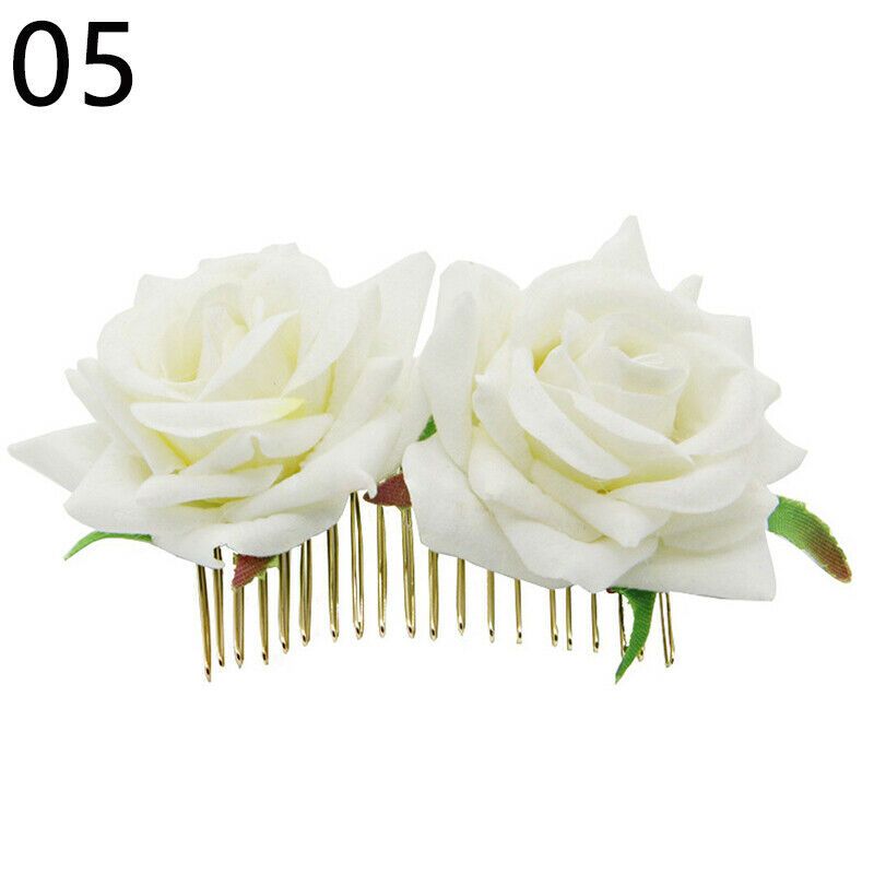 Ozdoby do vlasů - svatební, různé druhy, - hřebínek - bílé růže PERFEKTVLASY