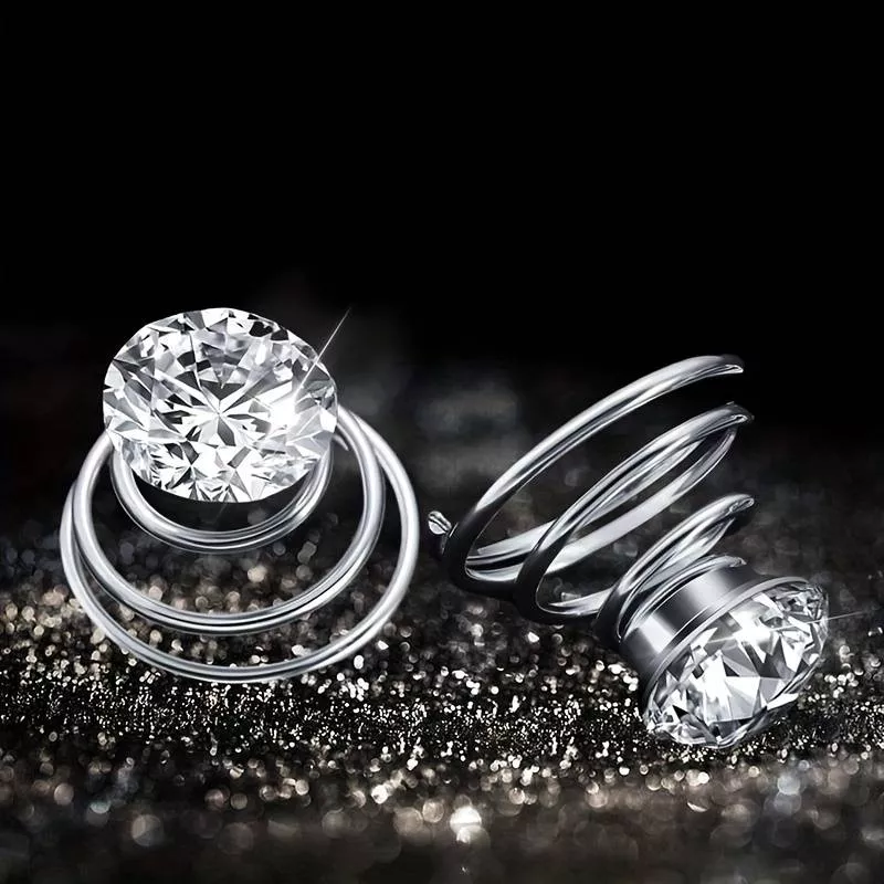 Spirála do vlasů svatební, 6ks,různé varianty, - Diamant PERFEKTVLASY