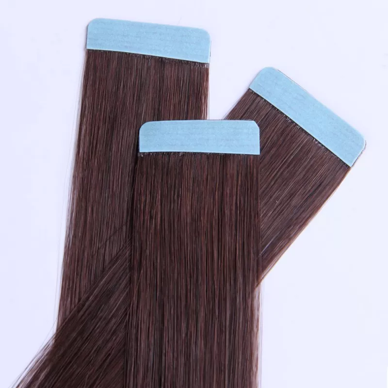 TAPE IN ROYAL,VLASOVÉ PÁSKY,30g,20ks,40cm,různé barvy - Tmavě hnědá č.2 PERFEKTVLASY