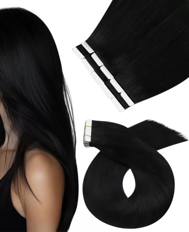 VLASOVÉ PÁSKY TAPE IN REMY, 30g, 20ks, 40cm, různé barvy: