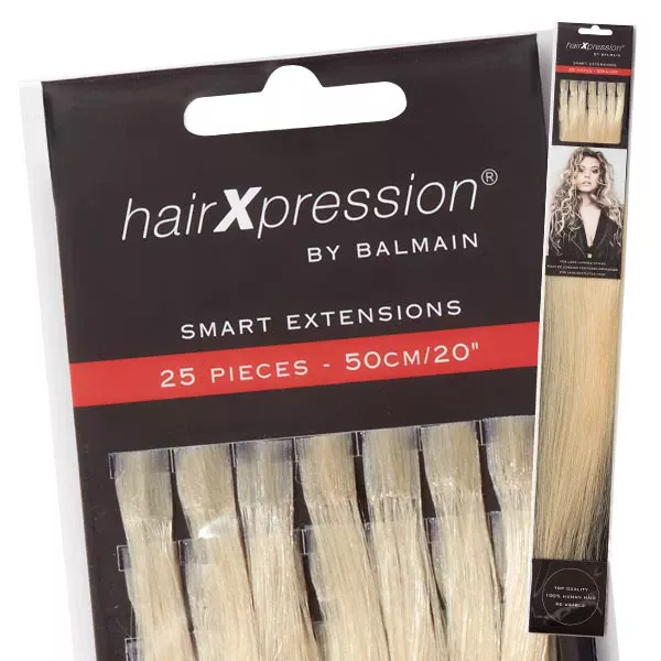 VLASY BALMAIN HairXpression -keratin,50ks,50cm - Světlá blond 614A