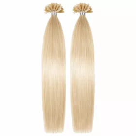 VLASY KERATIN REMY BLOND #613, 50g, 45cm, 100% lidské k prodloužení