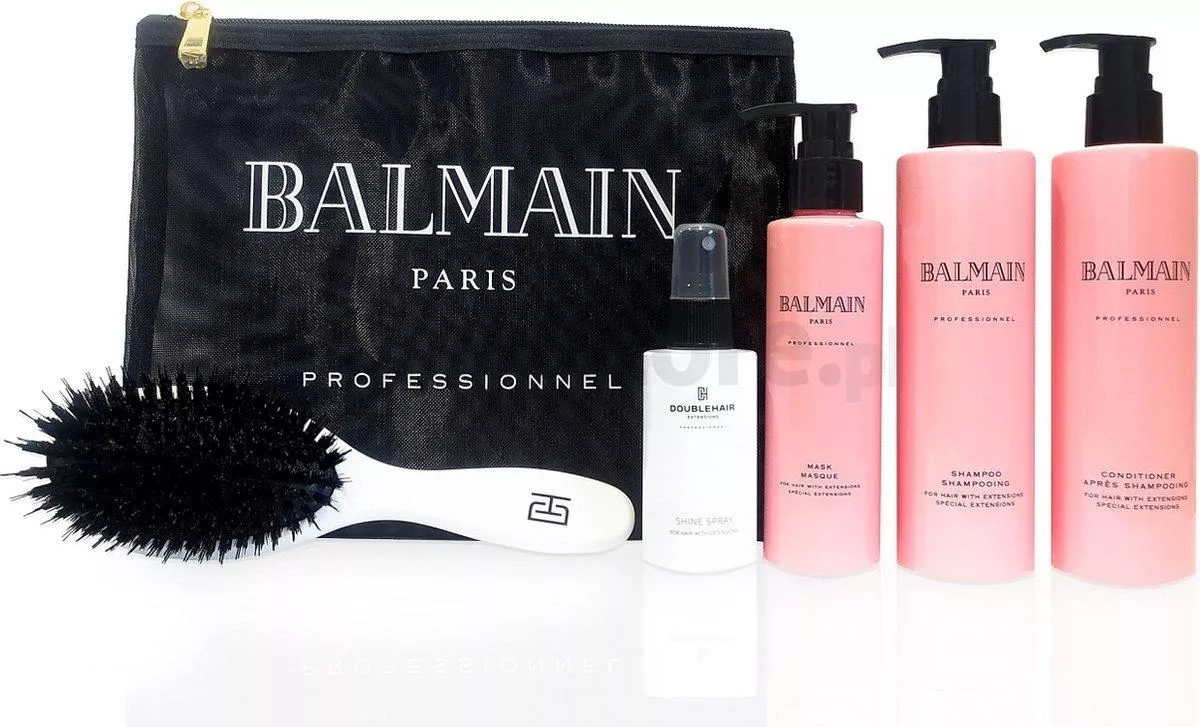 Balmain Aftercare Set pečující sada-šampón,kondicionér,maska,arganový elixír+kartáč