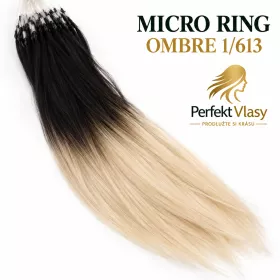 Prodlužování vlasů metodou MICRO RING OMBRE