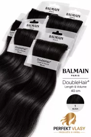 VLASY BALMAIN Double Hair, 3 aplikační metody-KERATIN,MICRO RING,CLIP IN, 40cm