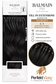 VLASY BALMAIN Fill-In Extensions 50ks, 55cm, různé barvy: