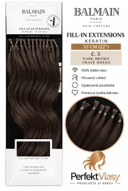 VLASY BALMAIN Fill-In Extensions 50ks, 55cm, různé barvy: