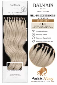 VLASY BALMAIN Fill-In Extensions 50ks, 55cm, různé barvy: