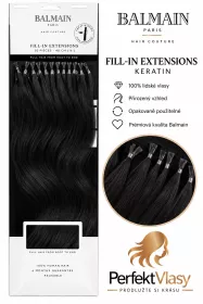 VLASY BALMAIN Fill in Extensions keratin 50ks,40cm, různé barvy: