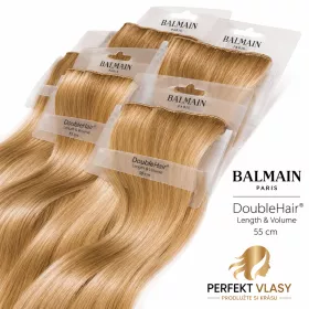 VLASY BALMAIN Hair XL HT,3 aplikační metody-KERATIN,MICRO RING,CLIP IN-55cm | Černá, Tmavě hnědá 3, Světlá blond L10, Popelavá blond 10A