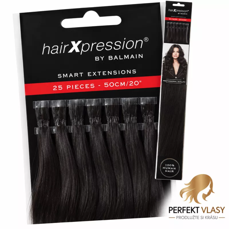 VLASY BALMAIN HairXpression -keratin,50ks,50cm
